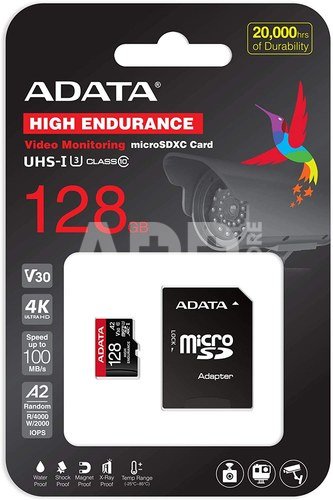 MicroSDXC 128 Gb ADATA Hight Endurance UHS-I U3 V30S - зображення 3