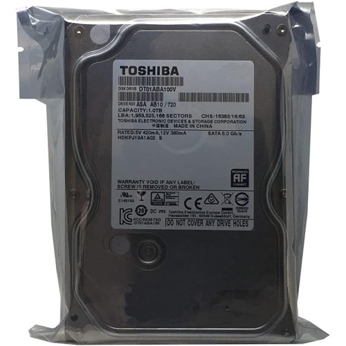 Жорсткий диск HDD 1000Gb Toshiba DT01ABA100V - зображення 4