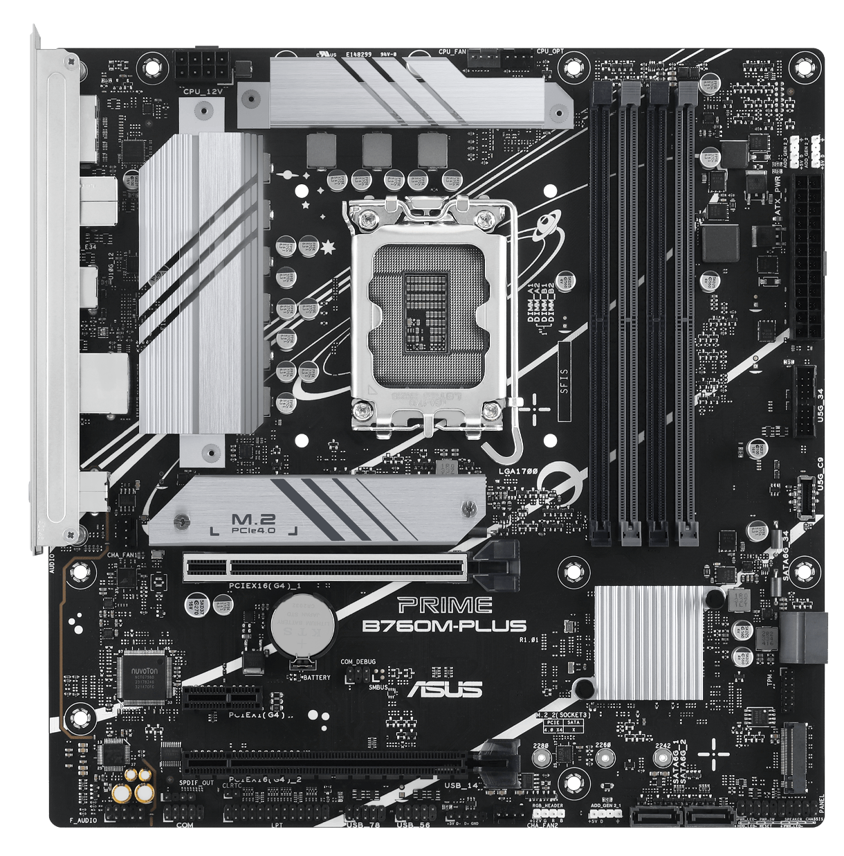 Мат. плата 1700 ASUS PRIME B760M-PLUS - зображення 3