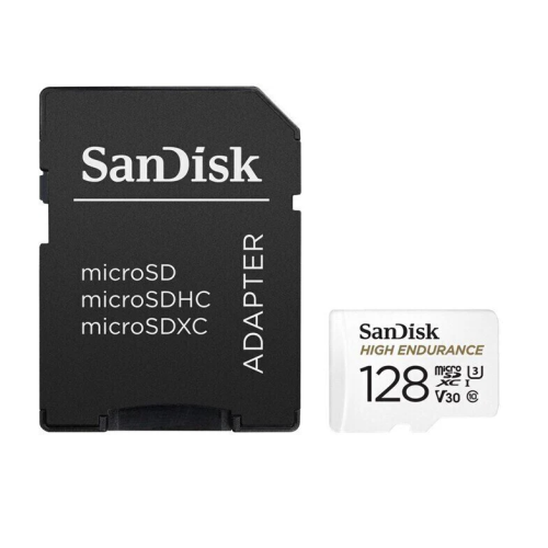 MicroSDXC 128 Gb SANDISK High Endurance UHS-I U3 V30 Class 10 - зображення 1