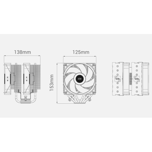 Вентилятор PcCooler RT620 PRO BK - зображення 8