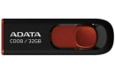 Флеш пам'ять USB 32 Gb ADATA C008 black+red  USB2.0 - зображення 1