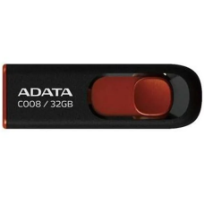 Флеш пам'ять USB 32 Gb ADATA C008 black+red  USB2.0