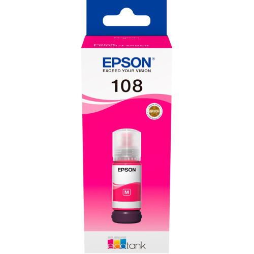 Чорнило EPSON 108 для EcoTank L8050\/L18050 magenta - зображення 2