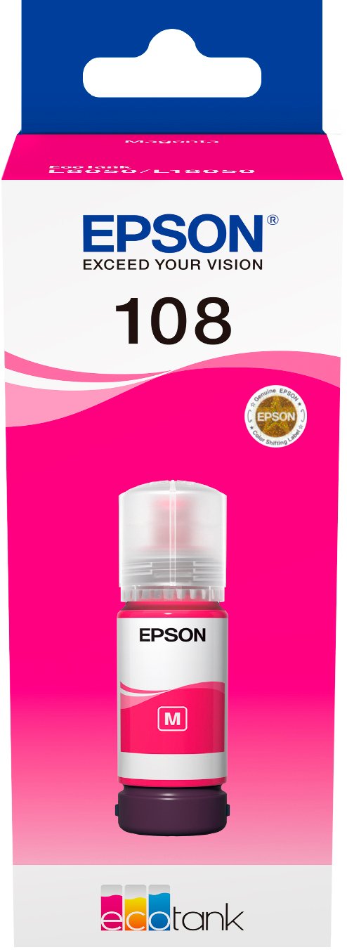 Чорнило EPSON 108 для EcoTank L8050\/L18050 magenta - зображення 2