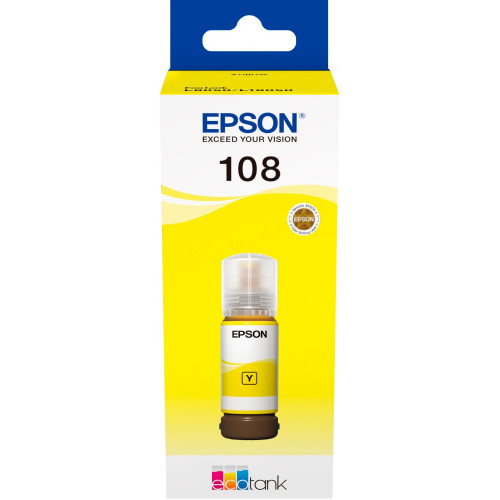 Чорнило EPSON 108 для EcoTank L8050\/L18050 yellow - зображення 2