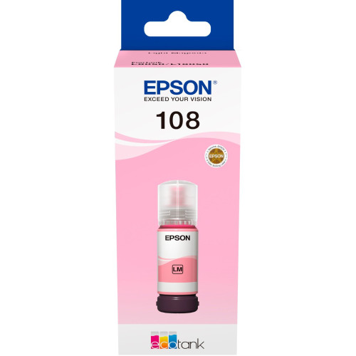 Чорнило EPSON 108 для EcoTank L8050\/L18050 light magenta - зображення 2