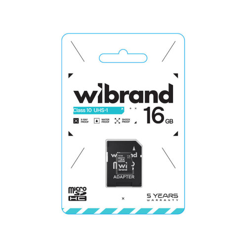 MicroSDHC 16 Gb Wibrand class 10 - зображення 3