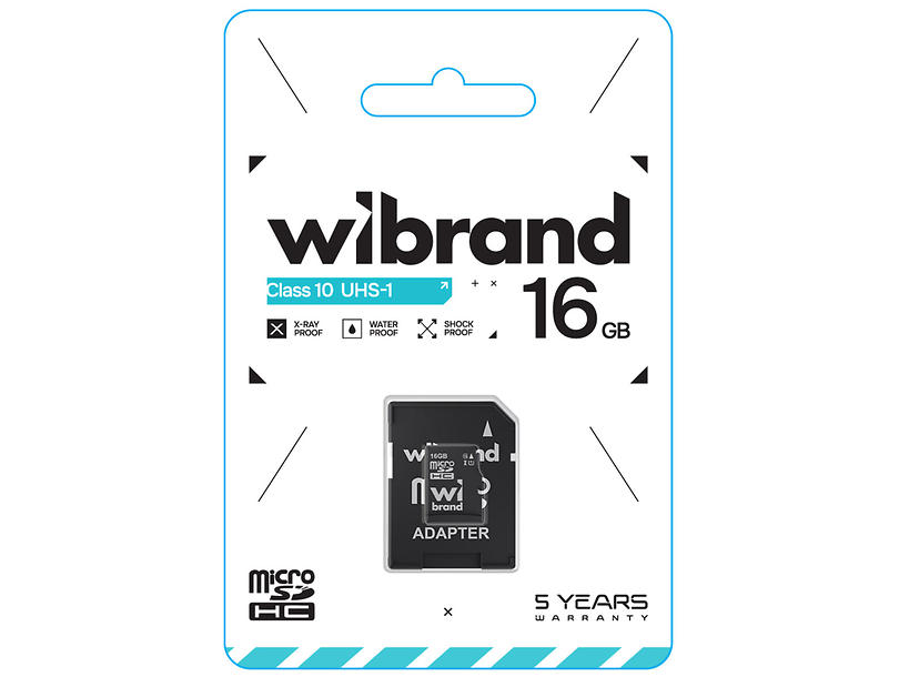 MicroSDHC 16 Gb Wibrand class 10 - зображення 3