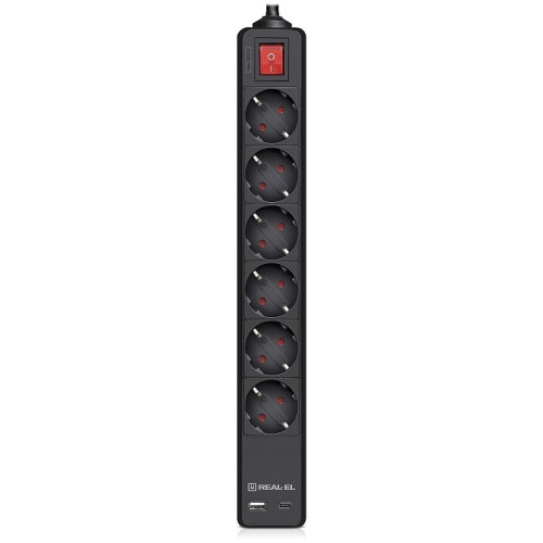Мережевий фільтр REAL-EL RS-PROTECT 605 (EL122300041) - зображення 2