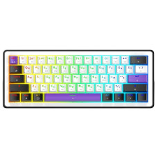 Клавіатура Hator Hellyberry HK60 Mechanical Linear RGB UA White\/Violet (HK60_wireless) - зображення 1