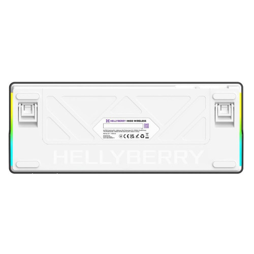 Клавіатура Hator Hellyberry HK60 Mechanical Linear RGB UA White\/Violet (HK60_wireless) - зображення 5