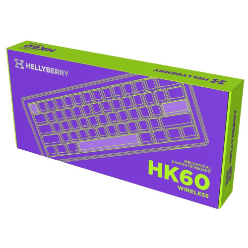 Клавіатура Hator Hellyberry HK60 Mechanical Linear RGB UA White\/Violet (HK60_wireless) - зображення 7