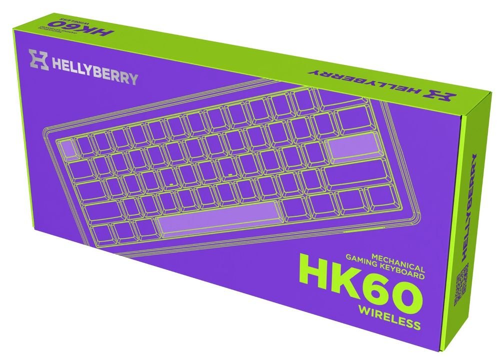 Клавіатура Hator Hellyberry HK60 Mechanical Linear RGB UA White\/Violet (HK60_wireless) - зображення 7