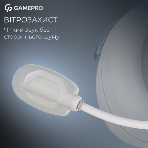 Безпровідна Bluetooth гарнітура GamePro Asgard Freya Pro White\/Blue (HSW201WB) - зображення 8