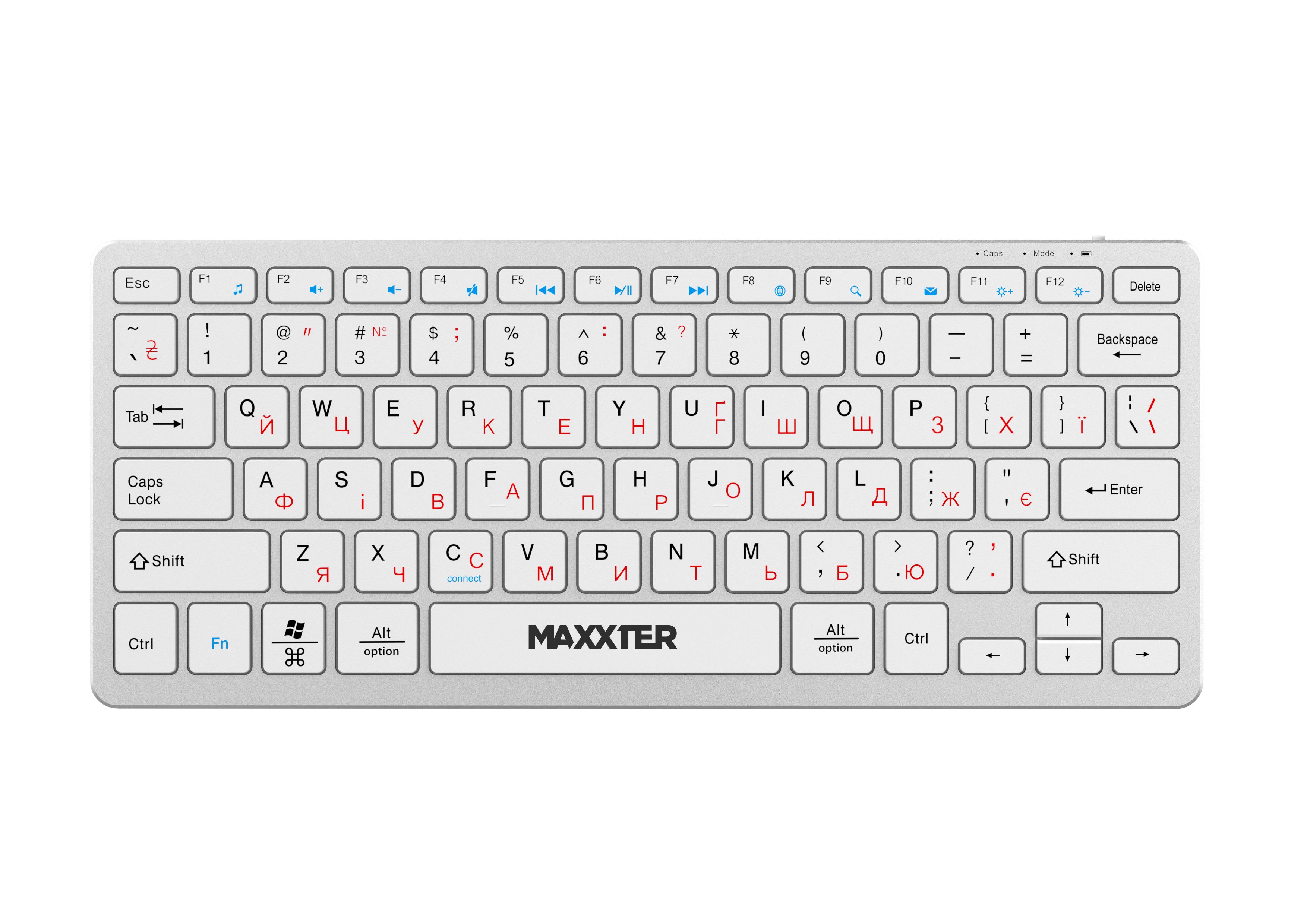 Клавіатура Maxxter KBW-C01S-UA - зображення 1