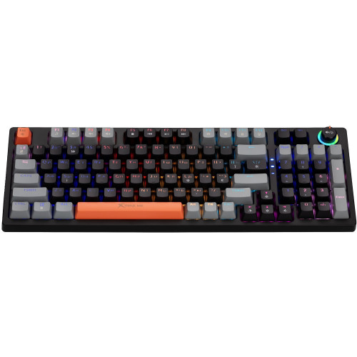 Клавіатура Xtrike ME GK-987 RGB Mechanical USB UA Black\/Grey (GK-987GGRUA) - зображення 4