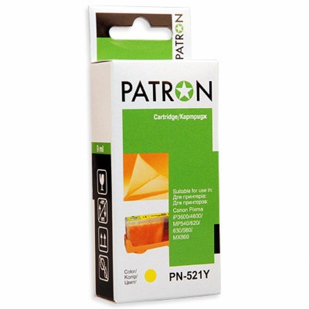 Картридж PATRON CANON CLI-521 Yellow - зображення 1