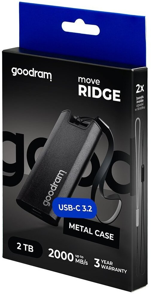 Зовнішній накопичувач SSD 1TB Goodram Move Ridge (SSDR-GMRE-01T-K0) - зображення 3