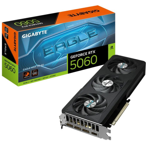 Відеокарта GeForce RTX 5060 8GB GDDR7 Gigabyte EAGLE MAX OC (GV-N5060EAGLEMAX OC-8GD) - зображення 1