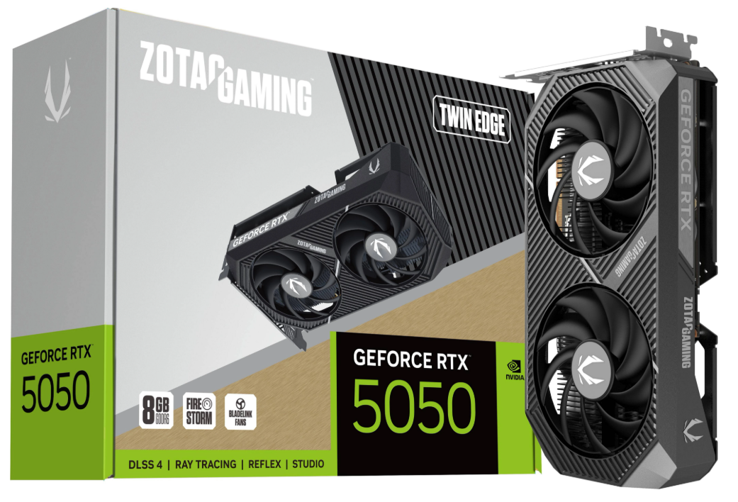 Відеокарта GeForce RTX 5050 8 GDDR6 ZOTAC Twin Edge OC (ZT-B50500H-10M) - зображення 1