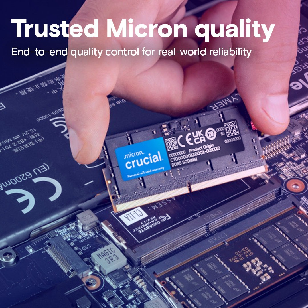 Пам'ять SoDIMM DDR5 32 Gb 4800 MHz Crucial - зображення 2