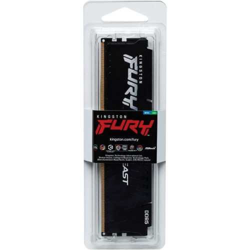 Пам'ять DDR5 RAM_64Gb (1x64Gb) 5600Mhz Kingston Fury Beast Black (KF556C36BBE-64) - зображення 3