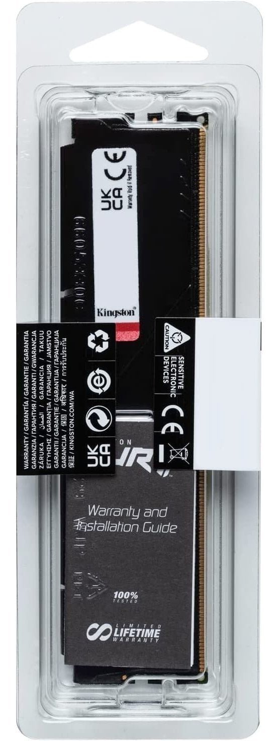 Пам'ять DDR5 RAM_64Gb (1x64Gb) 5600Mhz Kingston Fury Beast Black (KF556C36BBE-64) - зображення 4