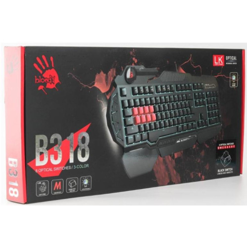 Клавіатура A4 Tech Bloody B318 LK - зображення 4