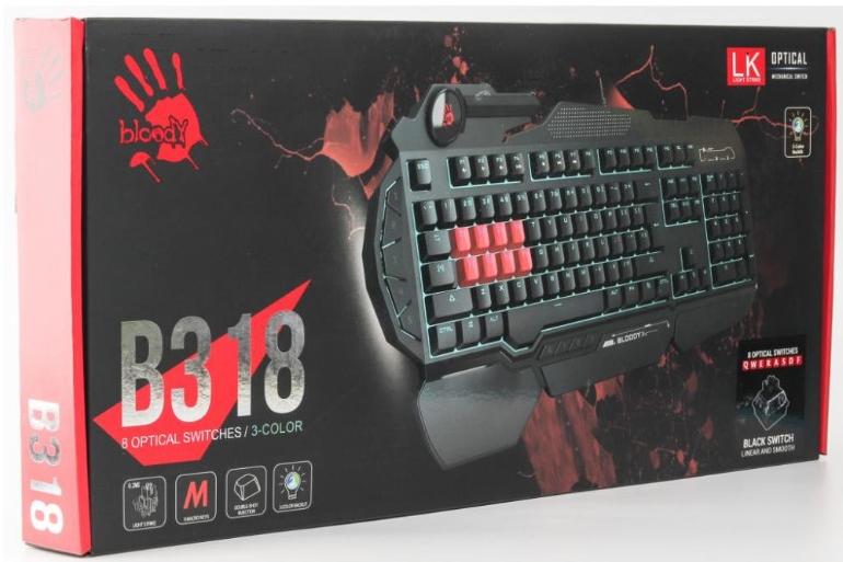 Клавіатура A4 Tech Bloody B318 LK - зображення 4