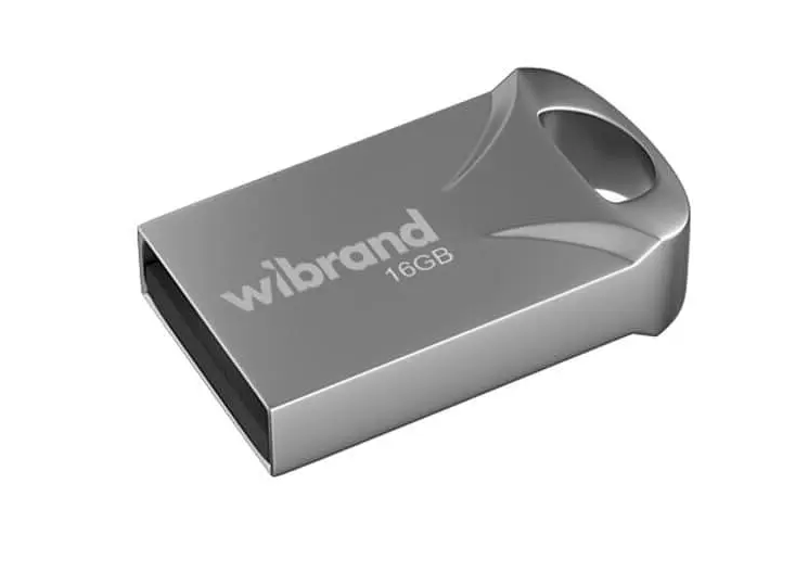 Флеш пам'ять USB 16Gb Wibrand Hawk Silver USB 2.0 - зображення 1
