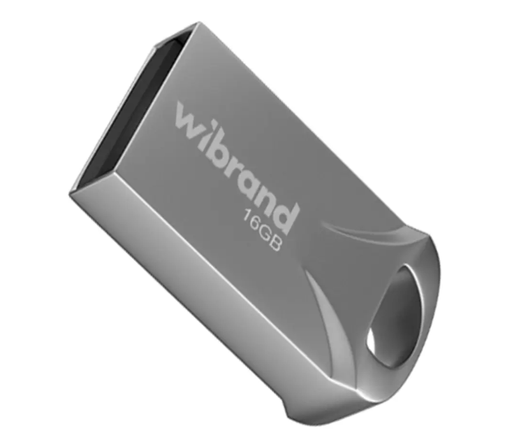 Флеш пам'ять USB 16Gb Wibrand Hawk Silver USB 2.0 - зображення 2