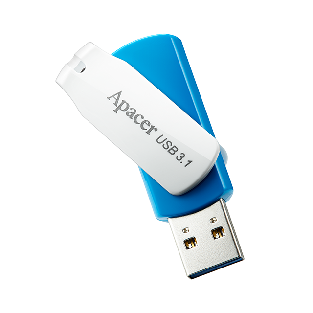 Флеш пам'ять USB 64 Gb Apacer AH357 Blue USB3.1 - зображення 2