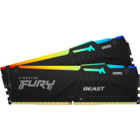 Пам'ять DDR5 RAM_32Gb (2x16Gb) 6000Mhz Kingston Fury Beast RGB EXPO Black (KF560C36BBE2AK2-32)