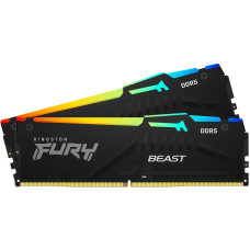 Пам'ять DDR5 RAM_32Gb (2x16Gb) 6000Mhz Kingston Fury Beast RGB EXPO Black (KF560C36BBE2AK2-32)