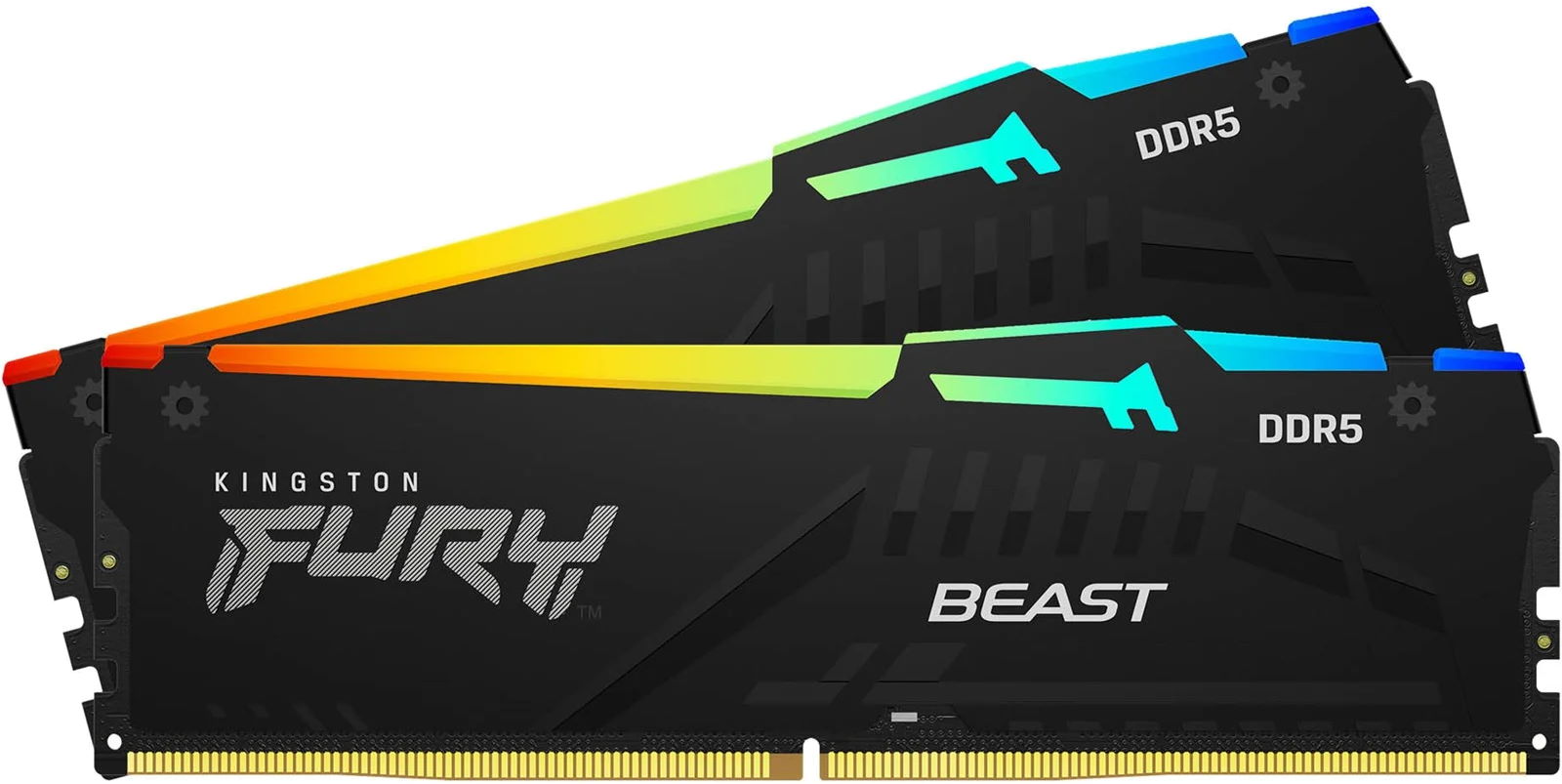 Пам'ять DDR5 RAM_32Gb (2x16Gb) 6000Mhz Kingston Fury Beast RGB EXPO Black (KF560C36BBE2AK2-32) - зображення 1