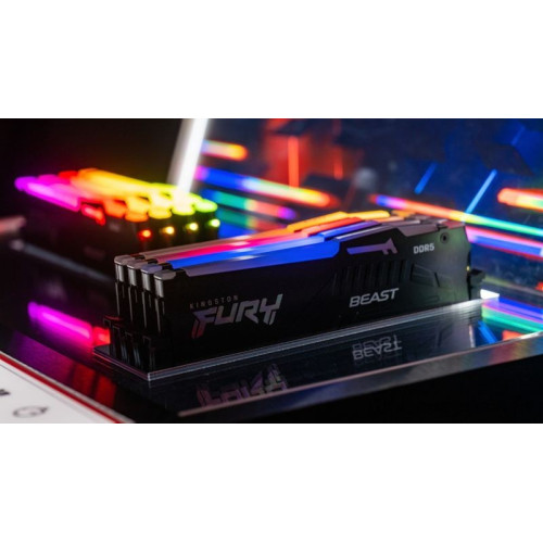 Пам'ять DDR5 RAM_32Gb (2x16Gb) 6000Mhz Kingston Fury Beast RGB EXPO Black (KF560C36BBE2AK2-32) - зображення 4