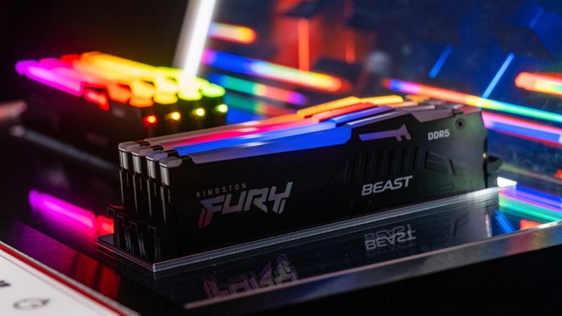 Пам'ять DDR5 RAM_32Gb (2x16Gb) 6000Mhz Kingston Fury Beast RGB EXPO Black (KF560C36BBE2AK2-32) - зображення 4
