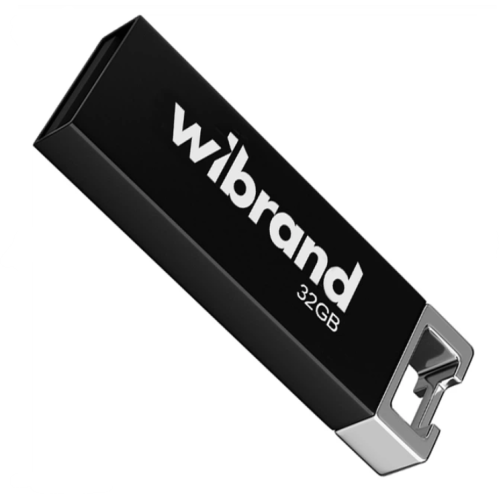 Флеш пам'ять USB 32 Gb Wibrand Chameleon Black USB 2.0 - зображення 1