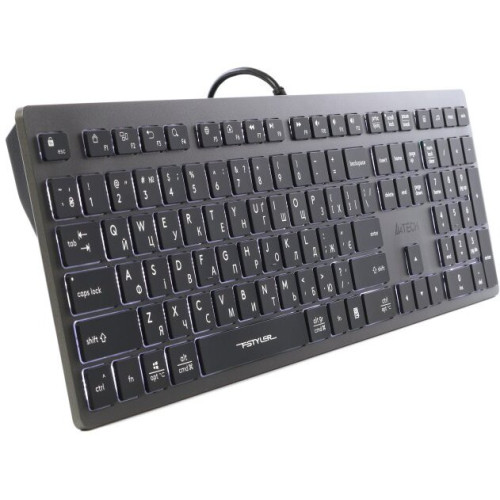 Клавіатура A4-Tech FX60H USB Grey White backlit - зображення 1
