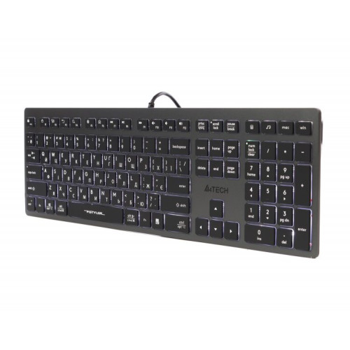 Клавіатура A4-Tech FX60H USB Grey White backlit - зображення 2