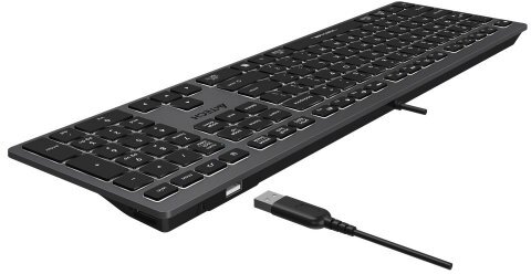 Клавіатура A4-Tech FX60H USB Grey White backlit - зображення 5