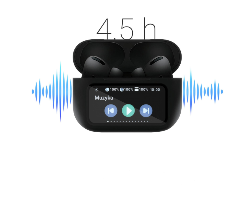 Безпровідна Bluetooth гарнітура Silver Monkey Smart Buds Plus, TWS, ANC (SMA318) - зображення 4
