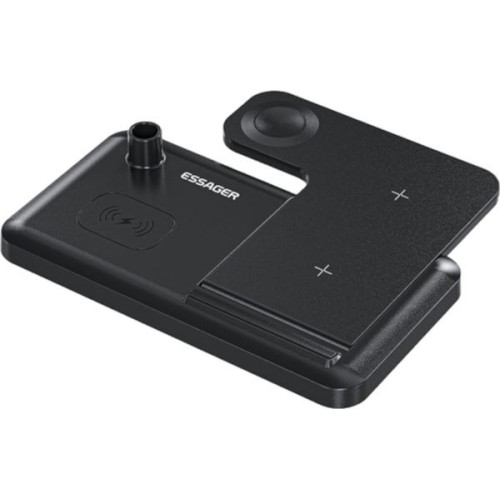 Безпровідний зарядний пристрій Essager Jiecheng 4 in1 PD15W Black (EWXZM-JC01-Z) - зображення 3