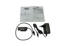 Конвертор USB3.0 to HDD SATA 2,5\/3,5\/5,25\/SSD, PA 2V\/2A black - зображення 1