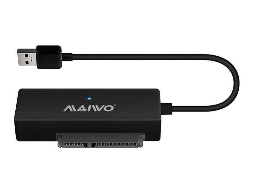 Конвертор USB3.0 to HDD SATA 2,5\/3,5\/5,25\/SSD, PA 2V\/2A black - зображення 4