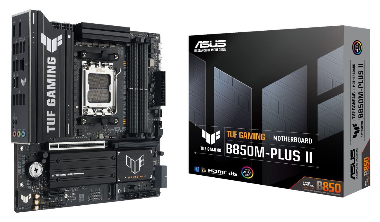 Мат. плата AM5 Asus TUF GAMING B850M-PLUS II - зображення 1
