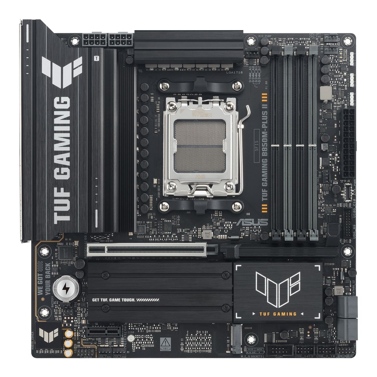 Мат. плата AM5 Asus TUF GAMING B850M-PLUS II - зображення 2