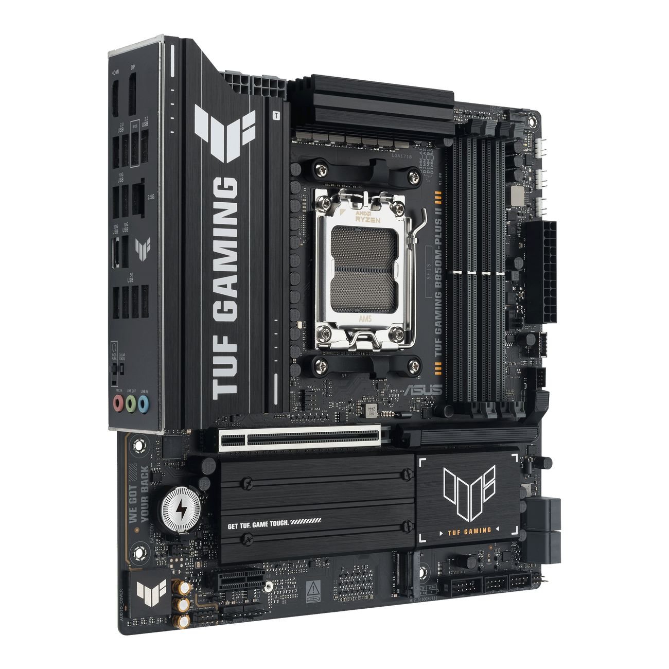 Мат. плата AM5 Asus TUF GAMING B850M-PLUS II - зображення 3