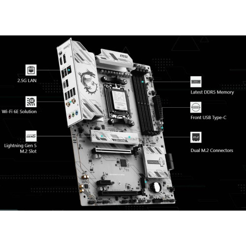 Мат. плата AM5 MSI B850 GAMING PLUS WIFI6E - зображення 6